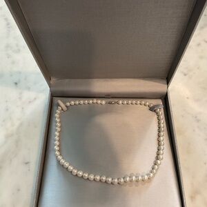 Classic White Pearl Necklace